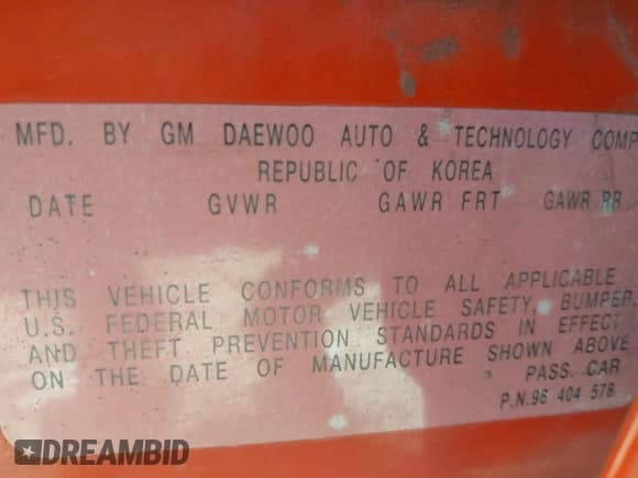 ✅ 2005 Chevrolet Aveo LS • VIN: KL1TD62605B463281 • Lot: 41681775. Wystawiony na IAAI z przebiegiem 147 901 mil. Bezpłatny archiwum sprzedaży aukcyjnych z USA i szczegółowy raport historii pojazdu na DreamBid. Zdjęcie 9.