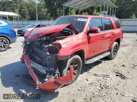 ✅ 2017 Toyota 4Runner TRD Pro • VIN: JTEBU5JR6H5482541 • Lot: 80875355. Listed on Copart with 101,764 mi. Free auction sales archive from the USA and detailed vehicle history report at DreamBid. Image 1.