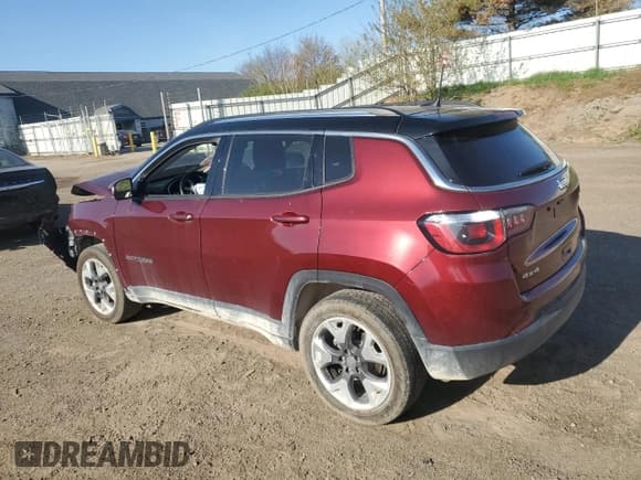 ✅ 2020 Jeep Compass Limited • VIN: 3C4NJDCB6LT223769 • Lot: 53483695. Listed on Copart with Not provided. Free auction sales archive from the USA and detailed vehicle history report at DreamBid. Image 2.