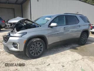 2023 Chevrolet Traverse RS with VIN 1GNEVJKW8PJ272208, listed as a Copart auction lot 52590745 with 14,601 mi miles and Salvage title. Bid and sale history available at DreamBid. Image 1.