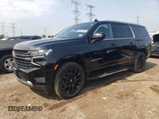 2023 Chevrolet Suburban LT z VIN 1GNSKCKD5PR116618, wystawiony jako Copart lot #60044065 z przebiegiem 96 311 mil mil oraz Szkoda całkowita • Salvage title. Historia ofert i sprzedaży dostępna na DreamBid. Obrazek 1.