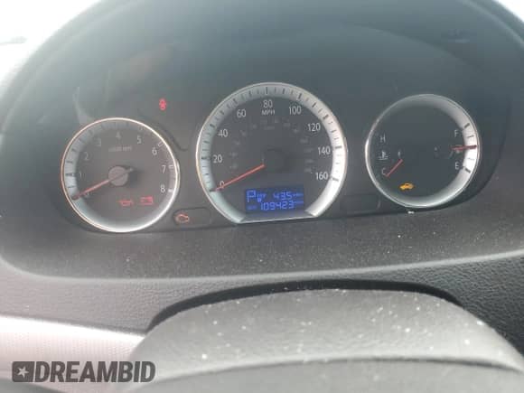 2009 Hyundai Sonata SE with VIN 5NPEU46F49H467810, listed as a Copart auction lot 83948255 with 109,423 mi miles and Salvage title. Bid and sale history available at DreamBid. Image 9.