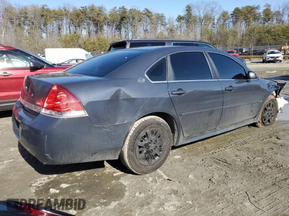 2009 Chevrolet Impala Police Police with VIN 2G1WS57M691299644, listed as a Copart auction lot 44685485 with 155,550 mi miles and Salvage title. Bid and sale history available at DreamBid. Image 3.
