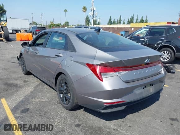 ✅ 2023 Hyundai Elantra Blue • VIN: KMHLM4AJ9PU064200 • Lot: 43223889. Listed on IAAI with 49,876 mi. Free auction sales archive from the USA and detailed vehicle history report at DreamBid. Image 3.