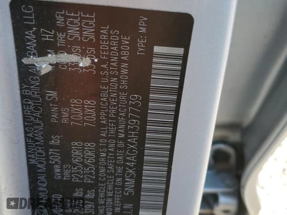 ✅ 2010 Hyundai Santa Fe Limited • VIN: 5NMSK4AGXAH397739 • Lot: 79403754. Listed on Copart with 102,838 mi. Free auction sales archive from the USA and detailed vehicle history report at DreamBid. Image 13.