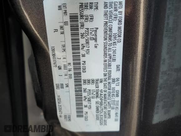 ✅ 2013 Ford C-Max SEL • VIN: 1FADP5BU7DL535220 • Лот: 71601405. Опубликован ранее на Copart с пробегом 176 703 миль. Бесплатный доступ к архиву аукционных продаж из США и подробный отчёт об истории автомобиля на DreamBid. Изображение 12.