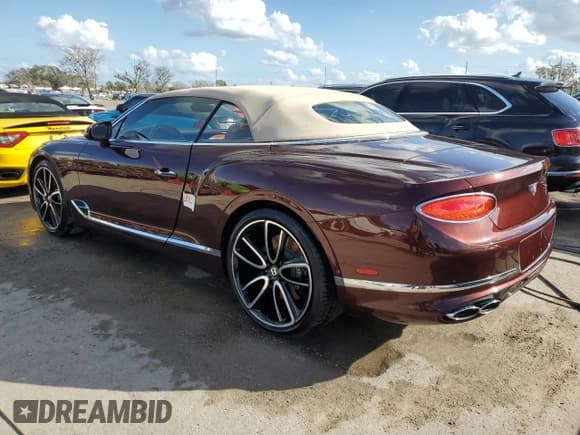 ✅ 2020 Bentley Continental GT GT V8 • VIN: SCBDG4ZGXLC078411 • Lot: 75412244. Listed on Copart with Not provided. Free auction sales archive from the USA and detailed vehicle history report at DreamBid. Image 2.
