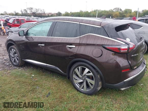 ✅ 2021 Nissan Murano SL • VIN: 5N1AZ2CJ8MC127606 • Lot: 43524822. Wystawiony na IAAI z przebiegiem 44 894 mil. Bezpłatny archiwum sprzedaży aukcyjnych z USA i szczegółowy raport historii pojazdu na DreamBid. Zdjęcie 3.