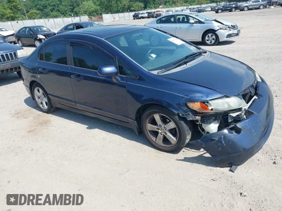 ✅ 2008 Honda Civic EX-L • VIN: 1HGFA16928L119554 • Lot: 42607999. Listed on IAAI with 245,548 mi. Free auction sales archive from the USA and detailed vehicle history report at DreamBid. Image 1.