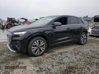 ✅ 2023 Audi Q4 e-tron Premium Plus • VIN: WA1BCBFZ6PP017088 • Lot: 80857515. Listed on Copart with 106,921 mi. Free auction sales archive from the USA and detailed vehicle history report at DreamBid. Image 1.