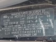 ✅ 2009 Kia Rio LX • VIN: KNADE223496504192 • Lot: 42647197. Listed on IAAI with 131,710 mi. Free auction sales archive from the USA and detailed vehicle history report at DreamBid. Image 9.