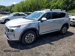 ✅ 2021 Hyundai Santa Fe Blue • VIN: KM8S2DA16MU007630 • Lot: 64939335. Listed on Copart with 47,198 mi. Free auction sales archive from the USA and detailed vehicle history report at DreamBid. Image 1.