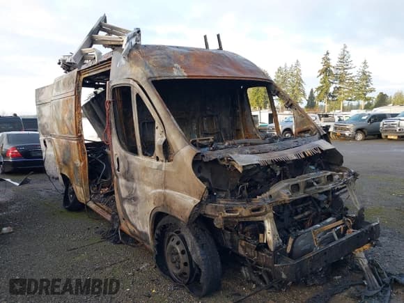 ✅ 2019 Ram ProMaster Cargo • VIN: 3C6TRVCG4KE518896 • Lot: 41214929. Listed on IAAI with Not provided. Free auction sales archive from the USA and detailed vehicle history report at DreamBid. Image 1.