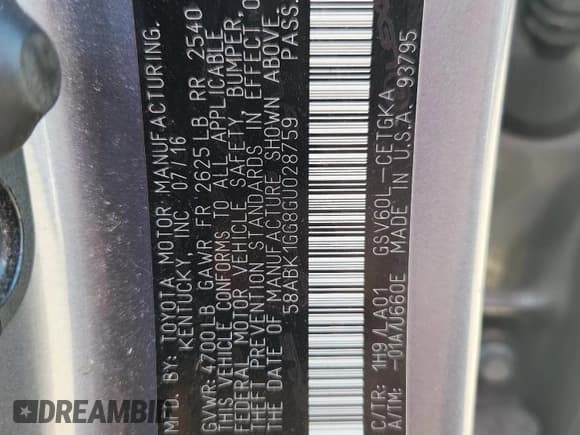 ✅ 2016 Lexus ES 330 • VIN: 58ABK1GG8GU028759 • Лот: 70114155. Опубликован ранее на Copart с пробегом 144 413 миль. Бесплатный доступ к архиву аукционных продаж из США и подробный отчёт об истории автомобиля на DreamBid. Изображение 12.