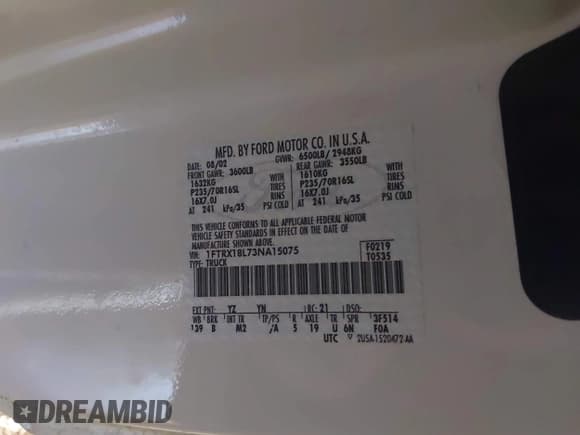 ✅ 2003 Ford F-150 XL • VIN: 1FTRX18L73NA15075 • Lot: 43827077. Wystawiony na IAAI z przebiegiem Nie podano. Bezpłatny archiwum sprzedaży aukcyjnych z USA i szczegółowy raport historii pojazdu na DreamBid. Zdjęcie 9.