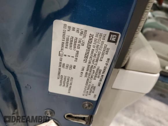 ✅ 2007 Chevrolet Equinox LT • VIN: 2CNDL63F076235121 • Лот: 87380244. Опубликован ранее на Copart с пробегом Не указан. Бесплатный доступ к архиву аукционных продаж из США и подробный отчёт об истории автомобиля на DreamBid. Изображение 13.