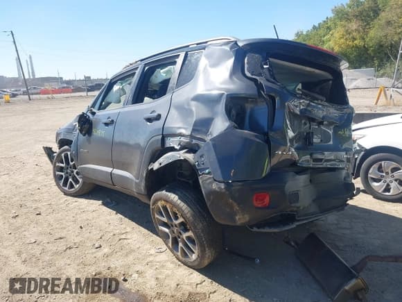 ✅ 2022 Jeep Renegade Limited • VIN: ZACNJDD1XNPN71734 • Lot: 43334875. Wystawiony na IAAI z przebiegiem 25 790 mil. Bezpłatny archiwum sprzedaży aukcyjnych z USA i szczegółowy raport historii pojazdu na DreamBid. Zdjęcie 3.