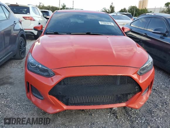 2019 Hyundai Veloster Turbo R-Spec z VIN KMHTH6AB0KU018904, wystawiony jako Copart lot #77223314 z przebiegiem 82 877 mil mil oraz Szkoda całkowita • Salvage title. Historia ofert i sprzedaży dostępna na DreamBid. Obrazek 5.