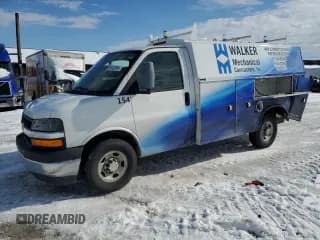 ✅ 2017 Chevrolet Express Commercial • VIN: 1GB0GRFG9H1113928 • Лот: 88428045. Опубликован ранее на Copart с пробегом 131 694 миль. Бесплатный доступ к архиву аукционных продаж из США и подробный отчёт об истории автомобиля на DreamBid. Изображение 1.