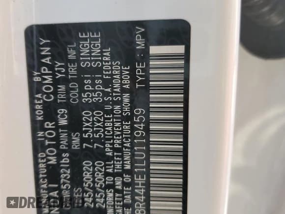 ✅ 2020 Hyundai Palisade SEL • VIN: KM8R44HE1LU119459 • Лот: 80470754. Опубликован ранее на Copart с пробегом 63 050 миль. Бесплатный доступ к архиву аукционных продаж из США и подробный отчёт об истории автомобиля на DreamBid. Изображение 14.