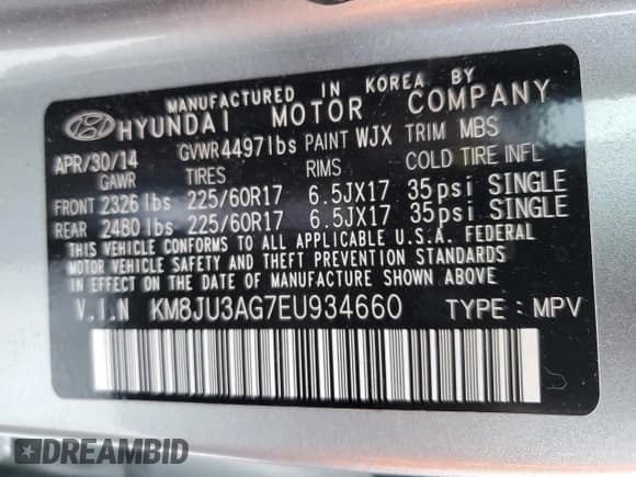 ✅ 2014 Hyundai Tucson SE • VIN: KM8JU3AG7EU934660 • Lot: 80252595. Wystawiony na Copart z przebiegiem 73 419 mil. Bezpłatny archiwum sprzedaży aukcyjnych z USA i szczegółowy raport historii pojazdu na DreamBid. Zdjęcie 14.