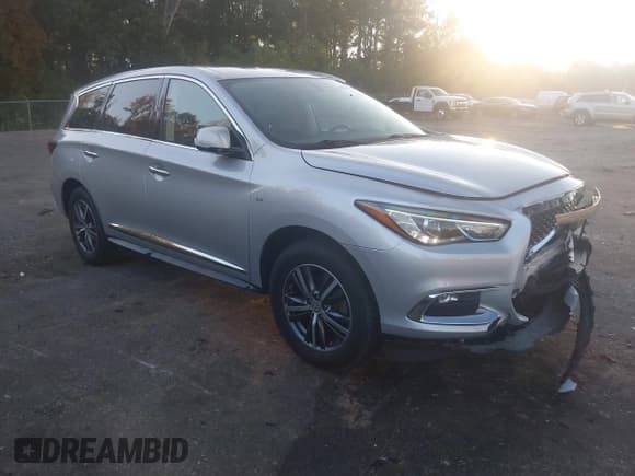 ✅ 2018 Infiniti QX60 • VIN: 5N1DL0MN1JC528740 • Lot: 43631698. Listed on IAAI with 172,986 mi. Free auction sales archive from the USA and detailed vehicle history report at DreamBid. Image 1.