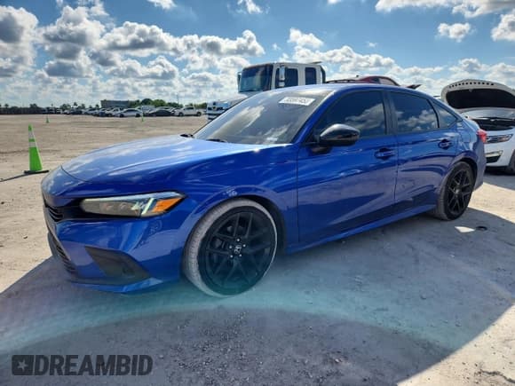 ✅ 2023 Honda Civic Sport • VIN: 2HGFE2F53PH526303 • Lot: 93597455. Listed on Copart with 26,019 mi. Free auction sales archive from the USA and detailed vehicle history report at DreamBid. Image 1.