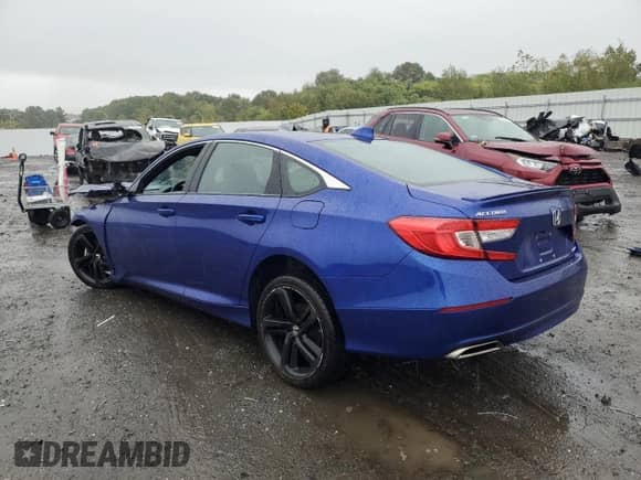 2018 Honda Accord Sport with VIN 1HGCV1F3XJA043750, listed as a Copart auction lot 84239495 with 123,011 mi miles and Salvage title. Bid and sale history available at DreamBid. Image 2.