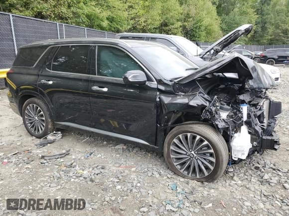 ✅ 2024 Hyundai Palisade Calligraphy • VIN: KM8R7DGE0RU664330 • Лот: 69536784. Опубликован ранее на Copart с пробегом 21 743 миль. Бесплатный доступ к архиву аукционных продаж из США и подробный отчёт об истории автомобиля на DreamBid. Изображение 4.