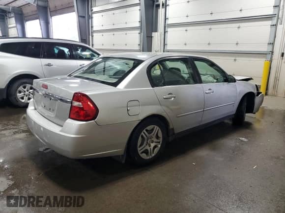 2007 Chevrolet Malibu LS with VIN 1G1ZS58N07F204568, listed as a Copart auction lot 68725345 with Not provided miles and Salvage title. Bid and sale history available at DreamBid. Image 3.