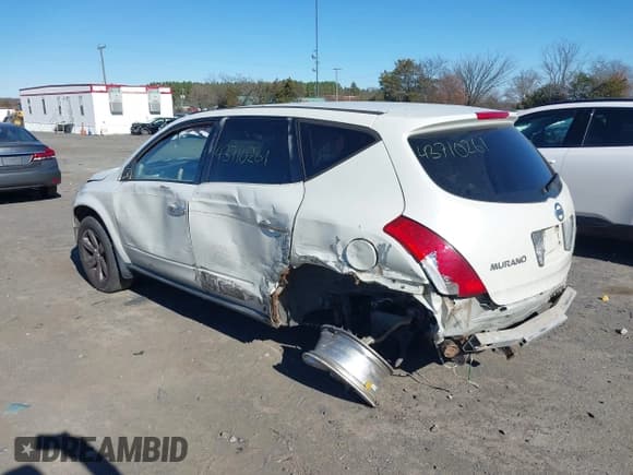✅ 2007 Nissan Murano SE • VIN: JN8AZ08W57W651638 • Lot: 43710261. Listed on IAAI with 173,084 mi. Free auction sales archive from the USA and detailed vehicle history report at DreamBid. Image 3.