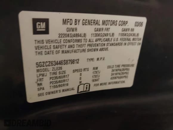 ✅ 2006 Saturn VUE • VIN: 5GZCZ63446S879812 • Lot: 41554401. Wystawiony na IAAI z przebiegiem 181 126 mil. Bezpłatny archiwum sprzedaży aukcyjnych z USA i szczegółowy raport historii pojazdu na DreamBid. Zdjęcie 9.
