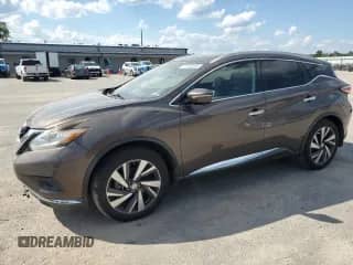 2015 Nissan Murano SL with VIN 5N1AZ2MG4FN213134, listed as a Copart auction lot 71134135 with 101,999 mi miles and Salvage title. Bid and sale history available at DreamBid. Image 1.
