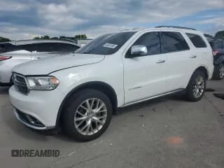 ✅ 2015 Dodge Durango Citadel • VIN: 1C4RDJEG4FC849577 • Lot: 56024185. Listed on Copart with 185,028 mi. Free auction sales archive from the USA and detailed vehicle history report at DreamBid. Image 1.