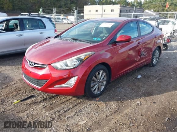 ✅ 2015 Hyundai Elantra SE • VIN: 5NPDH4AE3FH572591 • Lot: 43465701. Listed on IAAI with 136,676 mi. Free auction sales archive from the USA and detailed vehicle history report at DreamBid. Image 2.