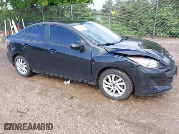 ✅ 2012 Mazda 3 i Touring • VIN: JM1BL1VF6C1500875 • Lot: 42535670. Listed on IAAI with 156,986 mi. Free auction sales archive from the USA and detailed vehicle history report at DreamBid. Image 1.