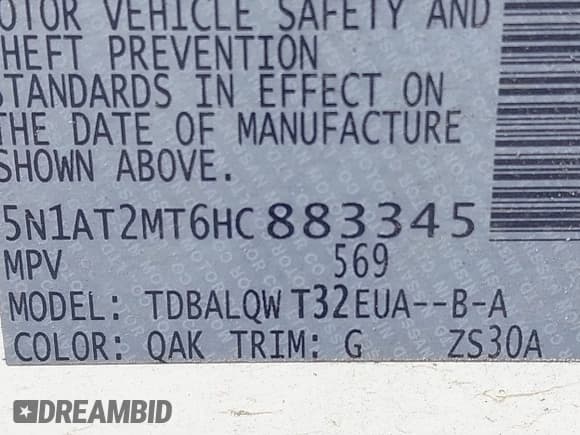 ✅ 2017 Nissan Rogue SL • VIN: 5N1AT2MT6HC883345 • Lot: 41973902. Listed on IAAI with 131,803 mi. Free auction sales archive from the USA and detailed vehicle history report at DreamBid. Image 9.