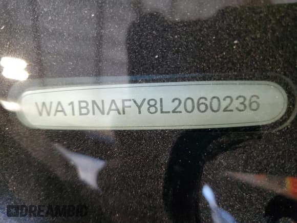 ✅ 2020 Audi Q5 Premium Plus • VIN: WA1BNAFY8L2060236 • Lot: 92475865. Listed on Copart with 42,152 mi. Free auction sales archive from the USA and detailed vehicle history report at DreamBid. Image 13.