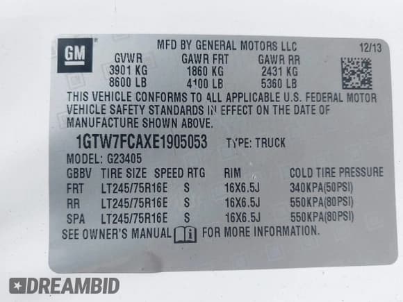 ✅ 2014 GMC Savana Cargo • VIN: 1GTW7FCAXE1905053 • Lot: 42166232. Wystawiony na IAAI z przebiegiem 340 493 mil. Bezpłatny archiwum sprzedaży aukcyjnych z USA i szczegółowy raport historii pojazdu na DreamBid. Zdjęcie 9.