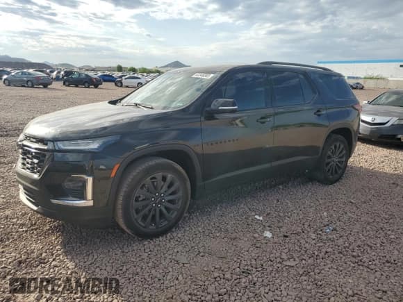 ✅ 2022 Chevrolet Traverse RS • VIN: 1GNERJKW9NJ186505 • Lot: 63348365. Wystawiony na Copart z przebiegiem 48 990 mil. Bezpłatny archiwum sprzedaży aukcyjnych z USA i szczegółowy raport historii pojazdu na DreamBid. Zdjęcie 1.