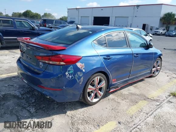 2018 Hyundai Elantra Value Edition with VIN KMHD84LF7JU595565, listed as a IAAI auction lot 40461015 with 72,180 mi miles and . Bid and sale history available at DreamBid. Image 4.