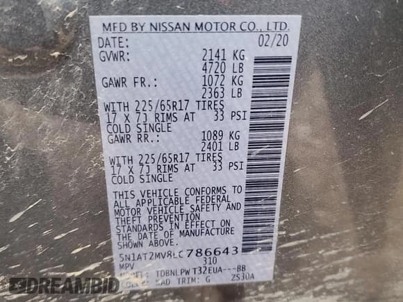 ✅ 2020 Nissan Rogue SL • VIN: 5N1AT2MV8LC786643 • Лот: 91459675. Опубликован ранее на Copart с пробегом 110 446 миль. Бесплатный доступ к архиву аукционных продаж из США и подробный отчёт об истории автомобиля на DreamBid. Изображение 13.