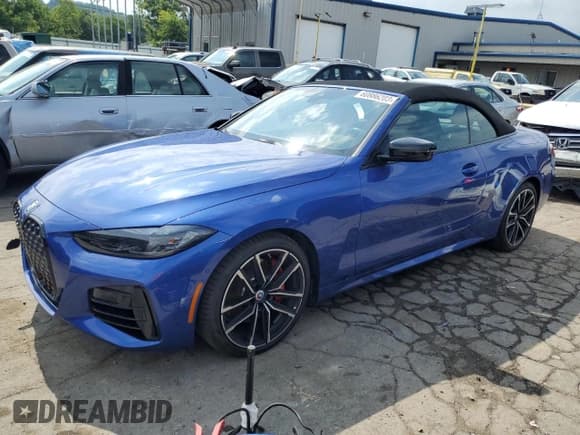 ✅ 2023 BMW 4 Series M440i xDrive • VIN: WBA63AT03PCM23132 • Lot: 60886203. Listed on Copart with 1,340 mi. Free auction sales archive from the USA and detailed vehicle history report at DreamBid. Image 1.