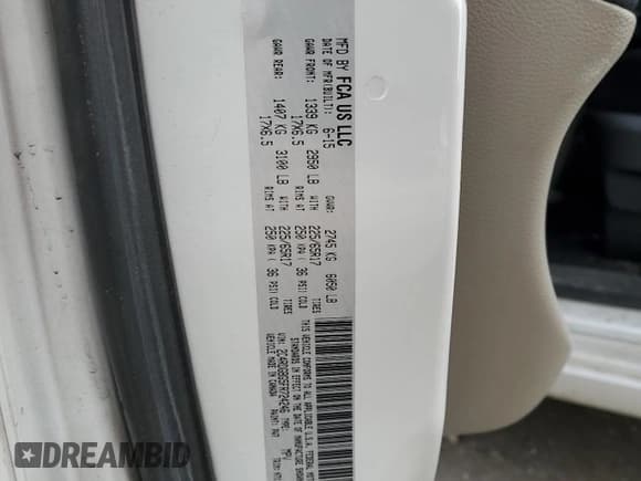 ✅ 2015 Dodge Grand Caravan SE Plus • VIN: 2C4RDGBG5FR724246 • Лот: 42506475. Опубликован ранее на Copart с пробегом 93 356 миль. Бесплатный доступ к архиву аукционных продаж из США и подробный отчёт об истории автомобиля на DreamBid. Изображение 13.