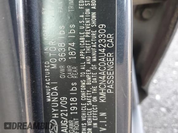 ✅ 2010 Hyundai Accent GLS • VIN: KMHCN4AC0AU423309 • Лот: 82608385. Опубликован ранее на Copart с пробегом 363 626 миль. Бесплатный доступ к архиву аукционных продаж из США и подробный отчёт об истории автомобиля на DreamBid. Изображение 12.