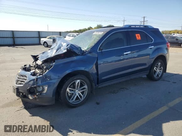 ✅ 2017 Chevrolet Equinox Premier • VIN: 2GNFLGE38H6164216 • Лот: 82528075. Опубликован ранее на Copart с пробегом 114 859 миль. Бесплатный доступ к архиву аукционных продаж из США и подробный отчёт об истории автомобиля на DreamBid. Изображение 1.