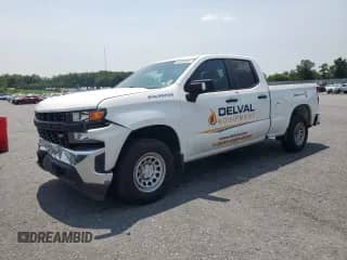 2020 Chevrolet Silverado 1500 Work Truck with VIN 1GCRWAEH6LZ295521, listed as a Copart auction lot 60868495 with 109,336 mi miles and Salvage title. Bid and sale history available at DreamBid. Image 1.