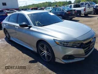 2021 Honda Accord Sport with VIN 1HGCV2F33MA010681, listed as a IAAI auction lot 43041517 with 56,204 mi miles and . Bid and sale history available at DreamBid. Image 1.