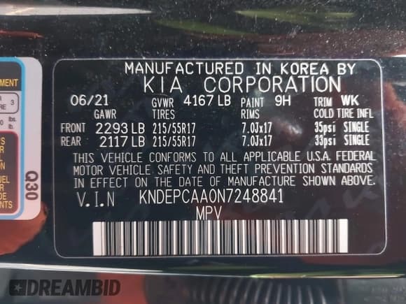 ✅ 2022 Kia Seltos LX • VIN: KNDEPCAA0N7248841 • Lot: 43551644. Wystawiony na IAAI z przebiegiem 68 172 mil. Bezpłatny archiwum sprzedaży aukcyjnych z USA i szczegółowy raport historii pojazdu na DreamBid. Zdjęcie 9.