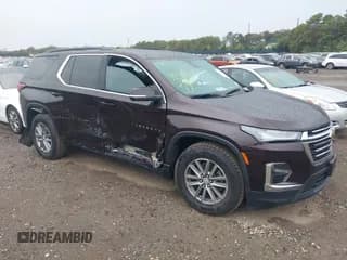 ✅ 2023 Chevrolet Traverse LT Cloth • VIN: 1GNEVGKW1PJ184457 • Лот: 43392256. Опубликован ранее на IAAI с пробегом 56 213 миль. Бесплатный доступ к архиву аукционных продаж из США и подробный отчёт об истории автомобиля на DreamBid. Изображение 1.
